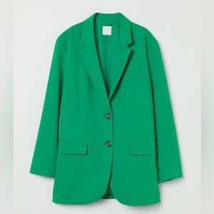 H&M Green Oversized Blazer